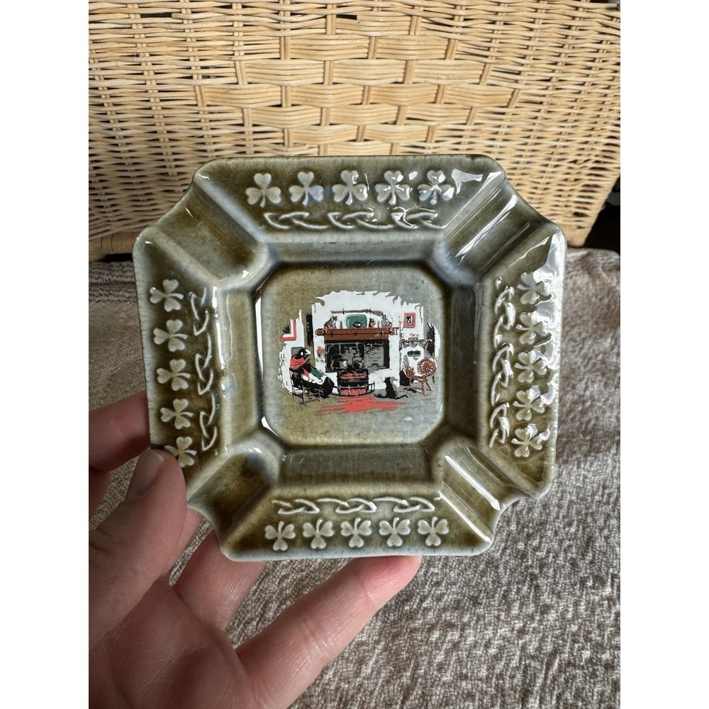 Vintage Wade Irish Porcelain Ashtray, Made in Ireland